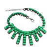 N-3098 Fashion Long Chain Stone Pendant Diamante Stone Necklace For Women Jewelry