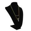 N-5457 Fashion Chain Multilayer Gemstone Pendant Necklaces for Women Jewelry