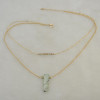 N-5457 Fashion Chain Multilayer Gemstone Pendant Necklaces for Women Jewelry