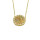 N-2285 Vintage Gold plated Rhinestones Round Pendant Charm Bohmeian Necklace For Women Jewelry