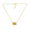 N-2317 Fashion Korea Style Bus Shape Colorful Crystal Drop Dangle Chain Bead Necklace for Women Gift