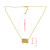 N-2317 Fashion Korea Style Bus Shape Colorful Crystal Drop Dangle Chain Bead Necklace for Women Gift