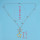 N-2323 Fashion Long Chain Rhinestone Gold&Silver Tone Double Star Pendant Necklace