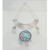 N-5409 Bohemian Vintage Silver Turquoise Rhinestone Pendant Necklaces for Women Party Anniversary Gift