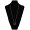 N-2295 New Fashion Long Silver Alloy Round Pendant For Charm Women Jewelry