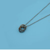 N-2295 New Fashion Long Silver Alloy Round Pendant For Charm Women Jewelry