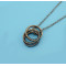 N-2295 New Fashion Long Silver Alloy Round Pendant For Charm Women Jewelry