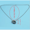 N-2295 New Fashion Long Silver Alloy Round Pendant For Charm Women Jewelry