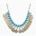 N-5548 New Fashion Bohemian Beads Chain Coin Pendant Statement Necklace For Women Jewelry