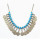 N-5548 New Fashion Bohemian Beads Chain Coin Pendant Statement Necklace For Women Jewelry