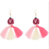 E-4240 Fashion 3 Colors Women Thread Tassel Drop Earrings Bohemian Wedding Party Jewelry Gift