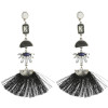 E-4239 2Colors Fashion Bohemian  Crystal Stone Thread Tassel Drop Earrings Party Jewelry
