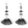 E-4239 2Colors Fashion Bohemian  Crystal Stone Thread Tassel Drop Earrings Party Jewelry