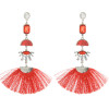 E-4239 2Colors Fashion Bohemian  Crystal Stone Thread Tassel Drop Earrings Party Jewelry