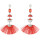 E-4239 2Colors Fashion Bohemian  Crystal Stone Thread Tassel Drop Earrings Party Jewelry
