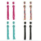 E-4242 Fashion 4 Colors Women Beads Chain Tassel Drop Earrings Bohemian Wedding Party Jewelry Gift