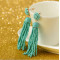 E-4243 4 Colors Gold Alloy Beads Chain Tassel Drop Dangle Pendant For Charm Women Jewelry