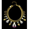 N-5500New Design Gold Plated Bohemian  Various shapes gem stone  Crystal Necklaces