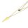 N-6250 European Ethnic Gold Silver Fashion Necklaces Inlay Natural Turquoise Tassel Chain Long Necklace