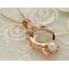 N-3325 New  Long Chain Pearl Cat Pendant Necklace For Women