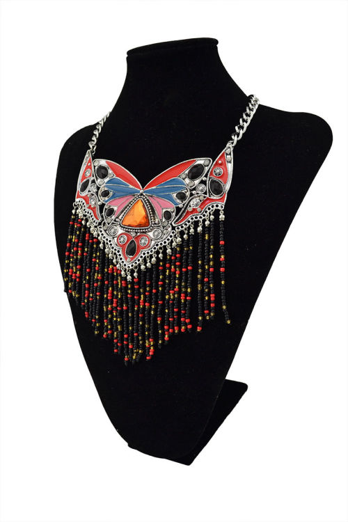 N-5479 3 colors Hot Silver Plated Beautiful Butterfly Design Elegant Pendant Necklace