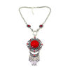 N-5660 New Fashion Bohemian Vintage Style Turquoise Bead Tassel Pendant Necklace For Women Earrings & Necklace Jewelry Set