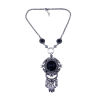 N-5660 New Fashion Bohemian Vintage Style Turquoise Bead Tassel Pendant Necklace For Women Earrings & Necklace Jewelry Set