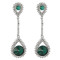 E-4249 4Colors Fashion  Diamond Long Crystal Drop Stud Dangle Rhinestone Earrings Party Jewelry