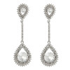 E-4249 4Colors Fashion  Diamond Long Crystal Drop Stud Dangle Rhinestone Earrings Party Jewelry