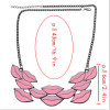 N-3522 N-3606 2 Styles Fashion Jewelry Lips Heart Shape Pendant Necklaces for Women Bohemian Party Jewelry