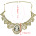 3 Colors Fashion Alloy Chain Statement Necklace Diamante Pendant Jewelry For Women