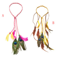 F-0455 2style  Handmade Bohemian Feather Headbands Hiar Accessories Fashion Jewelry