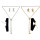 N-6600 Fashion Vintage Gold Silver Metal Chain Long Tassel Fringe Necklaces Earrings Jewelry Sets Women Accessories
