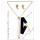 N-6600 Fashion Vintage Gold Silver Metal Chain Long Tassel Fringe Necklaces Earrings Jewelry Sets Women Accessories