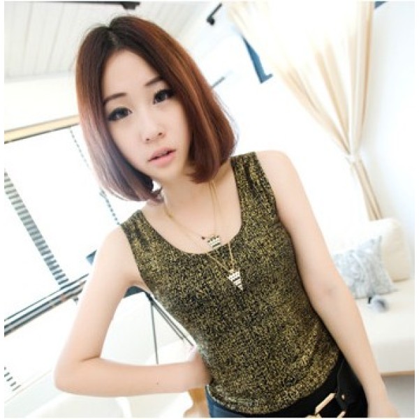 N-4584 New Gold Plated Alloy Double Chain Enamel Triangle Pendant Sweater Necklace