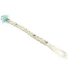 F-0451 Fashion  Handmade Blue Lace Flowers White Long Braids   Hair Accessories Fashion Jewelry