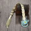 F-0451 Fashion  Handmade Blue Lace Flowers White Long Braids   Hair Accessories Fashion Jewelry