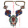 N-5044 Vintage Colorful Rhinestone Pendant Statement Necklaces for Women Bohemian Party Jewelry