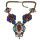 N-5044 Vintage Colorful Rhinestone Pendant Statement Necklaces for Women Bohemian Party Jewelry