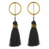 E-4252 European Style 4 Colors Stud Charm Tassel Gold Earring for Women Accessories