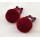 E-3692 unique design statement fashion earrings black acrylic ball plush earring for women jewelry