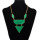 N-4286 Vintage Triangle Pendant Necklace for Women jewelry