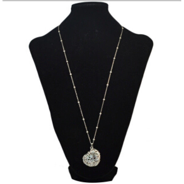 N-4848 N-4835 2Styles Vintage Flower Heart Shape Pendant Necklaces for Women Party Birthday Gift