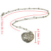 N-4848 N-4835 2Styles Vintage Flower Heart Shape Pendant Necklaces for Women Party Birthday Gift