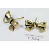 E-1550  3 Pairs/set  Bronze Bow-knot Beauty Girl Pearl Earring Ear Stud Set  E-1611 1pair Fashion Silver Plated Geometric Rhinestone Earring Ear Stud