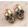 E-1094 E-1082 2 Styles Fashion Skull Rhinestone Crown Shape Stud Earrings for Women Girl Party Jewelry Gift