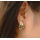 E-1094 E-1082 2 Styles Fashion Skull Rhinestone Crown Shape Stud Earrings for Women Girl Party Jewelry Gift