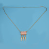 N-2339 Vintage Gold plated Rivet Dangle Tassel Pendant Charm Bohmeian Necklace for Women Jewelry