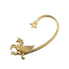E-3614 1pcs Alloy Flying Horse Shape Ear Cuff Piercing Jewelry for Women