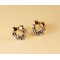 E-1534 Bowknot Horse Shape Rhinestone Earrings  Jewelry for Women